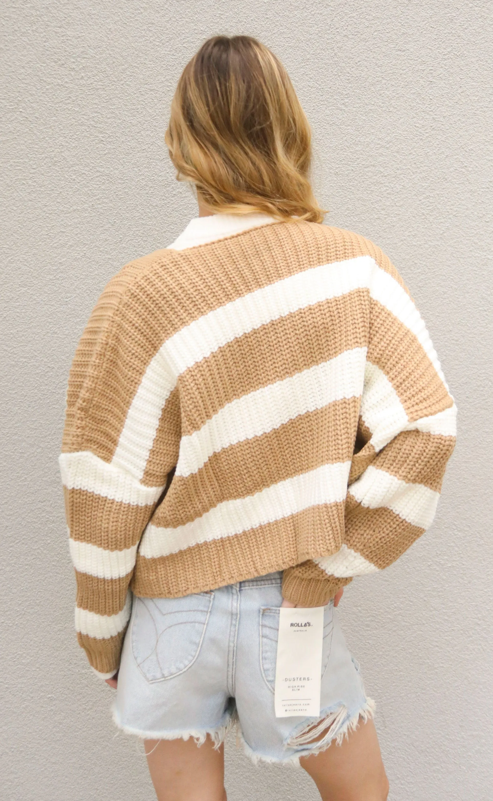 make a deal cardigan - taupe