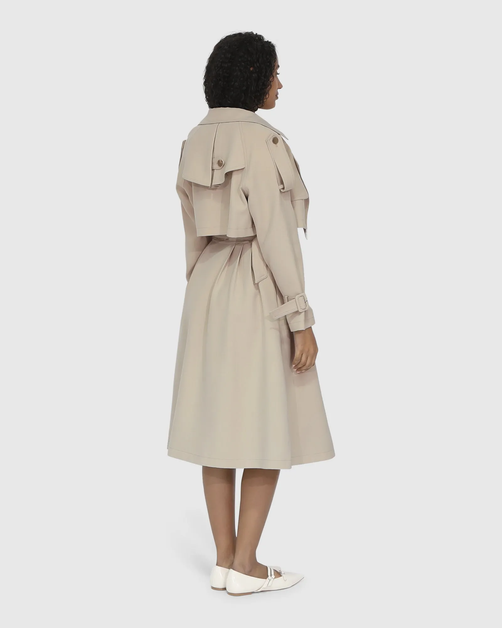 Manhattan Cropped Trench - Sand