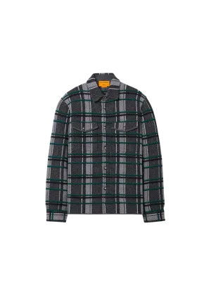 Plaid Work Shirt in Charcoal Combo