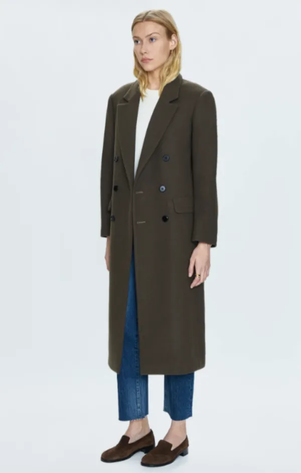 Prescott Double Breasted Wool Coat