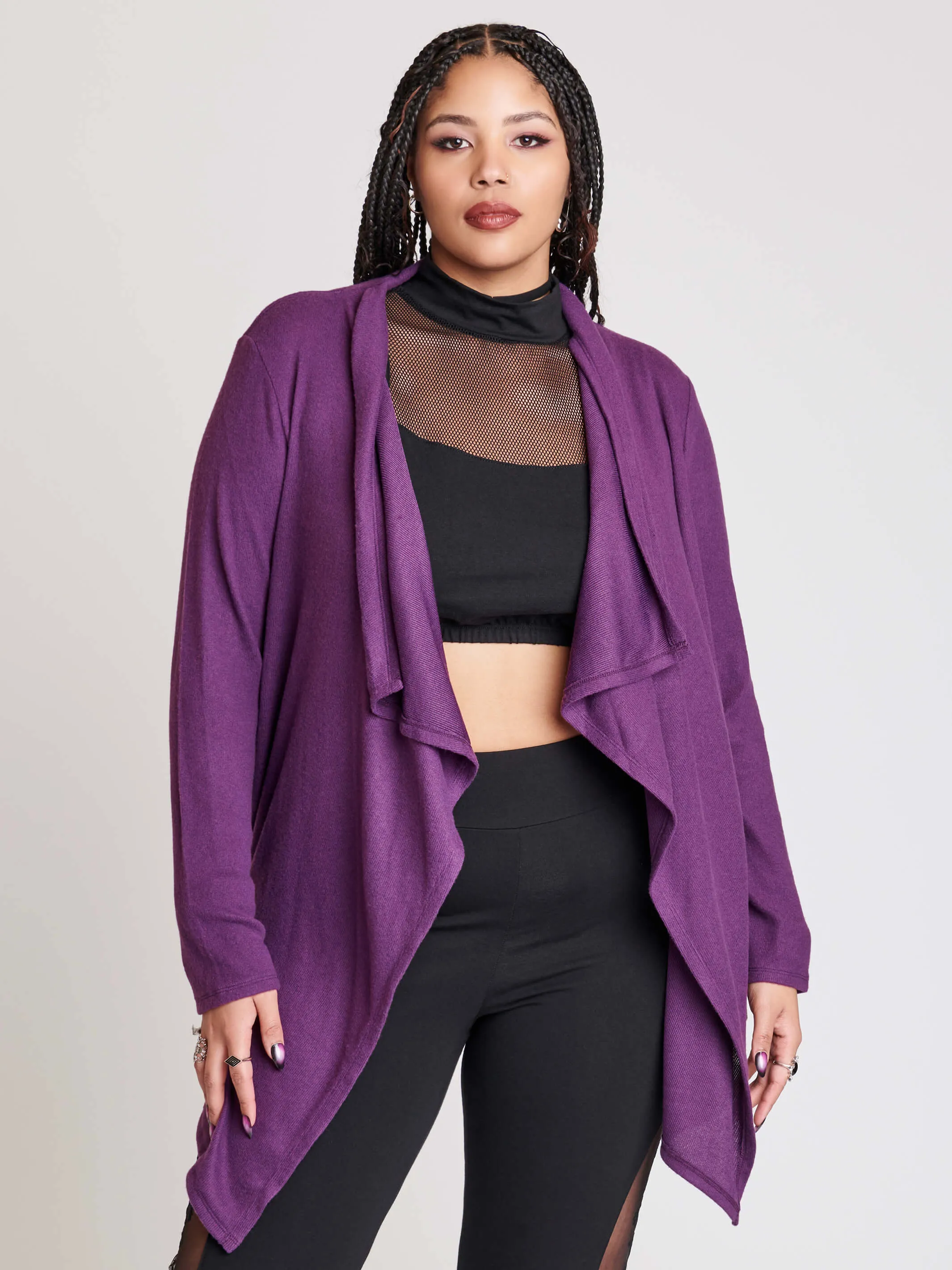 Purple Dagger Cardigan