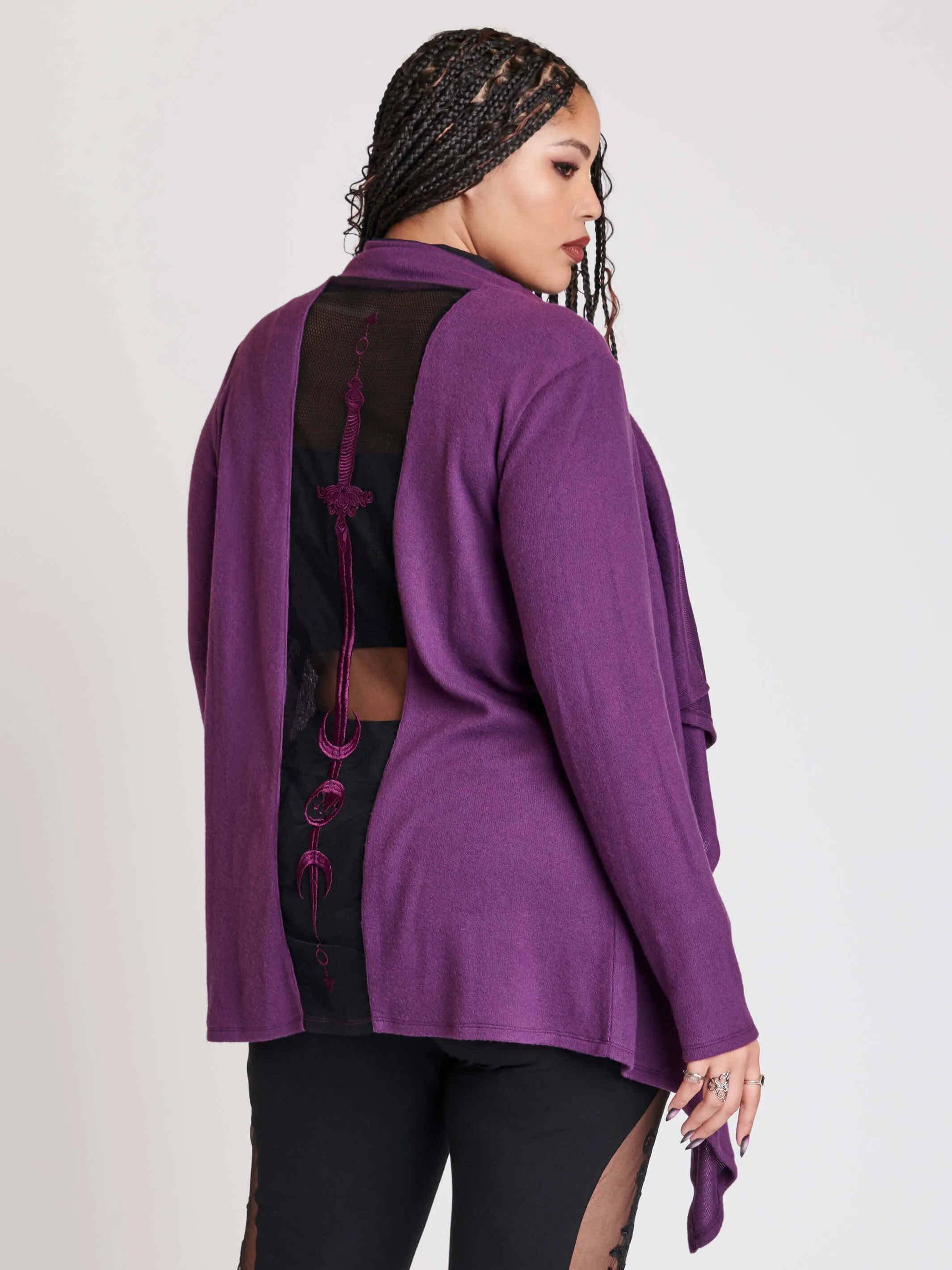 Purple Dagger Cardigan