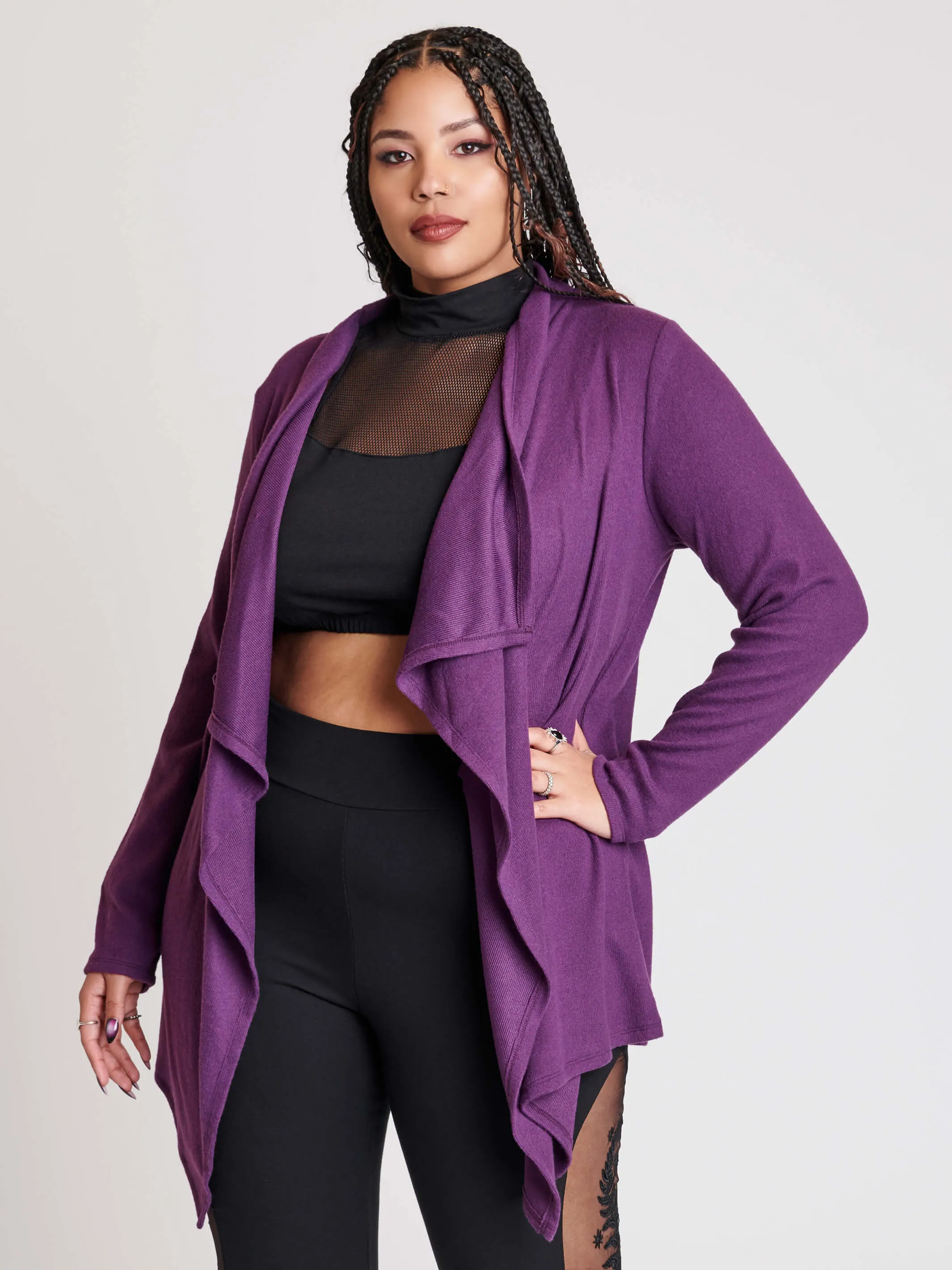 Purple Dagger Cardigan