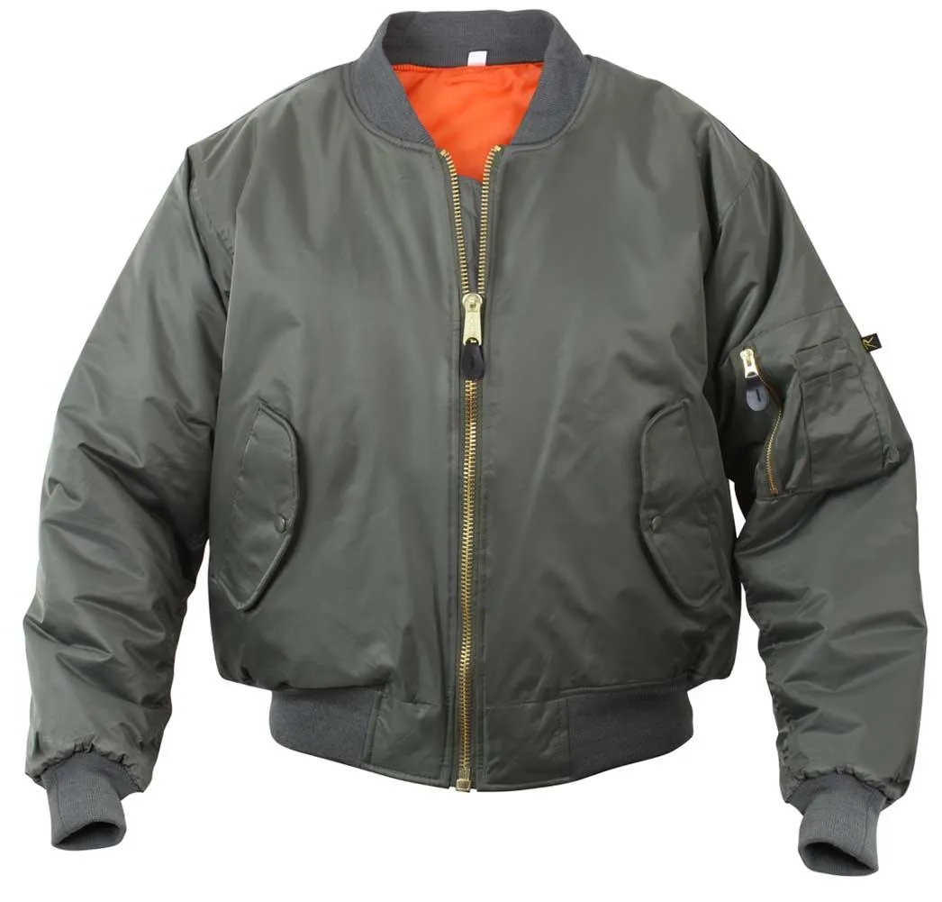 Rothco Mens Classic MA-1 Nylon Flight Jacket