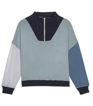 The Colorblock Trail Sweatshirt - indigo