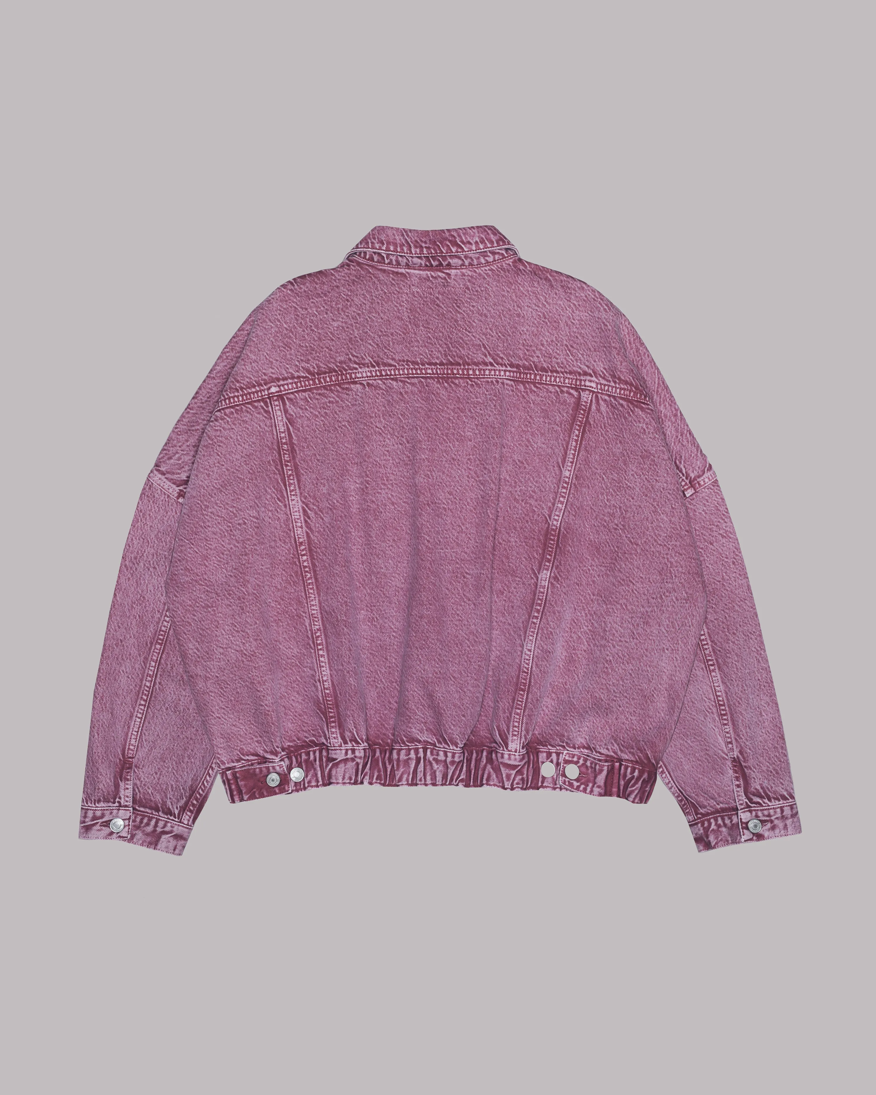 The Pink Faded Denim Jacket