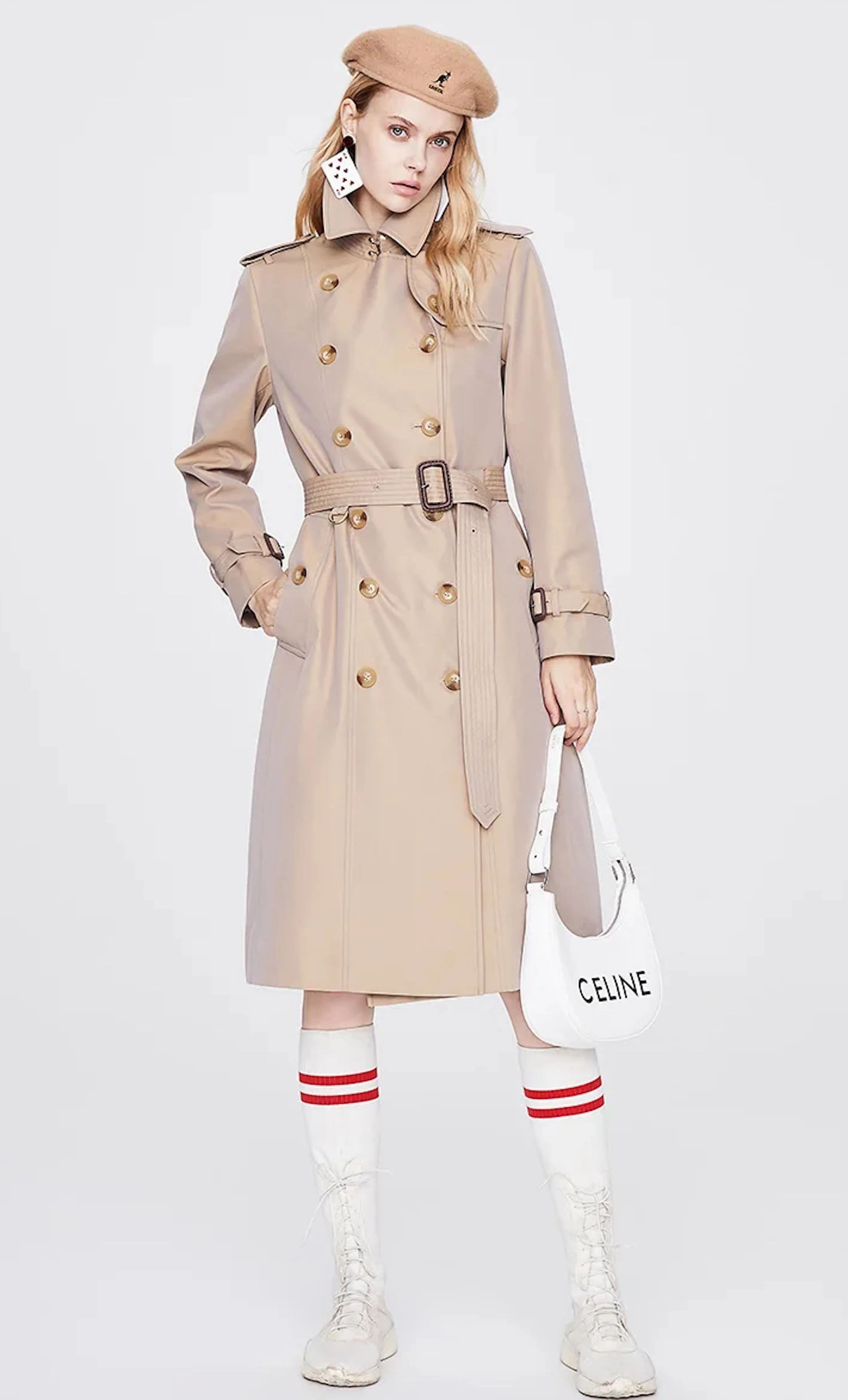 Trench Coats Long Windbreaker Solid Color Jacket