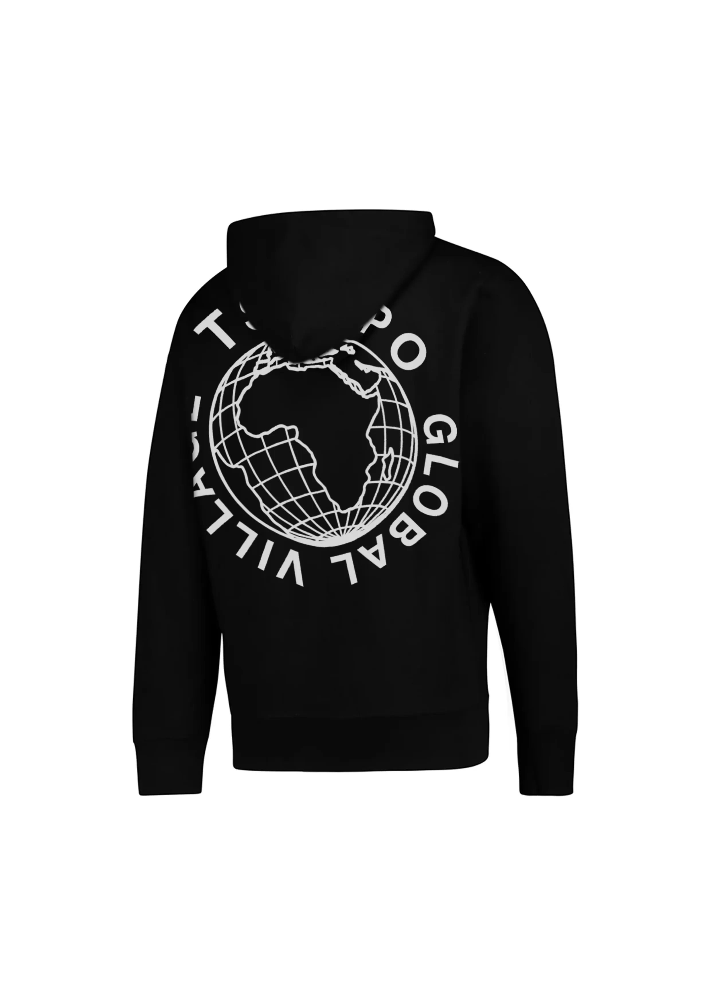 TSHEPO GLOBAL VILLAGE HEAVYWEIGHT HOODIE, BLACK