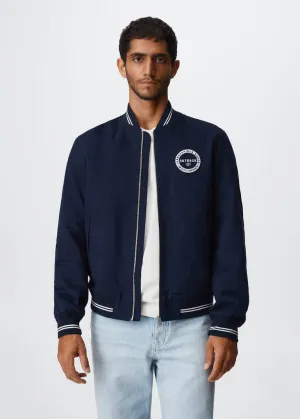 Varsity bomber jacket