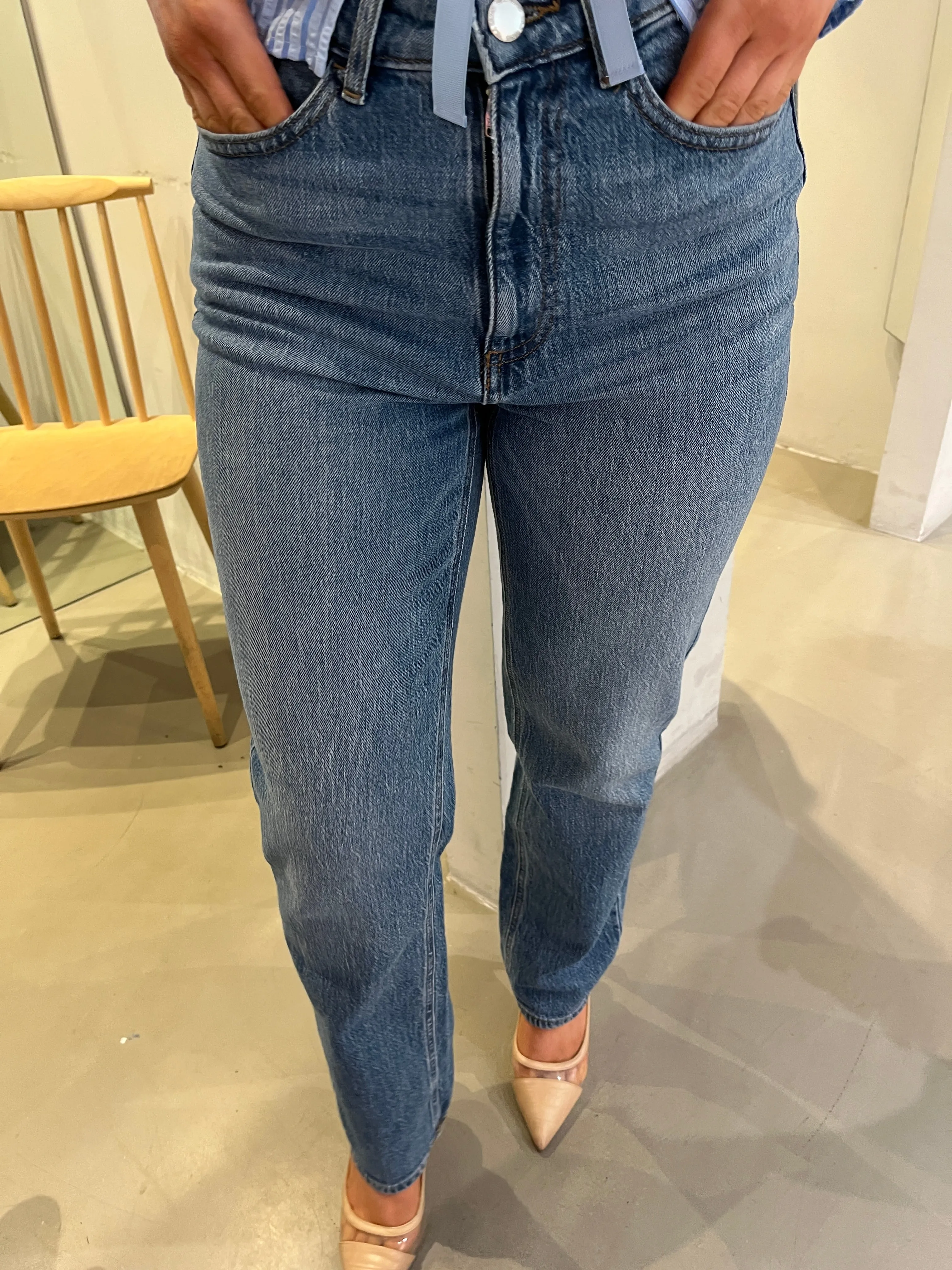 VIKELLY Jeans - Medium Blue Denim