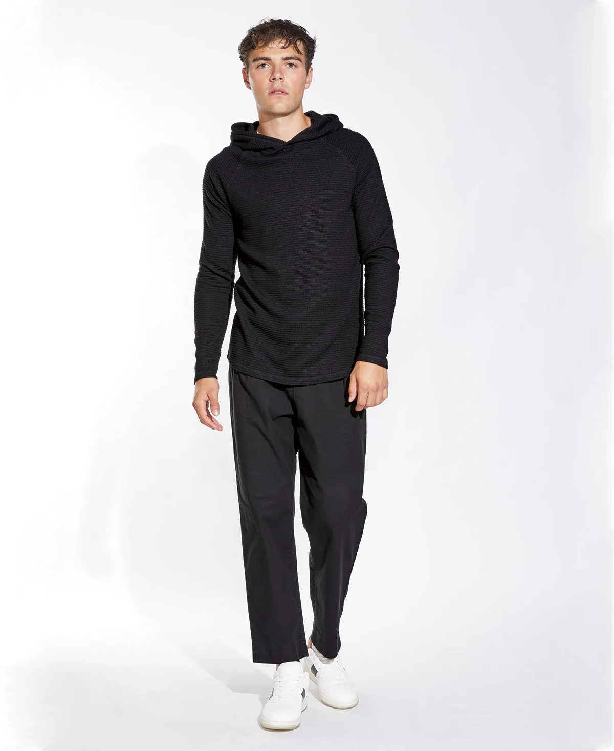 Wolfe Knit Hoodie (Black)